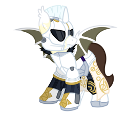 Size: 3400x3000 | Tagged: safe, artist:ponkus, oc, oc:mocha moonpie, bat pony, pony, armor, bat pony oc, bat wings, female, high res, mare, simple background, solo, transparent background, wings