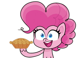 Size: 2279x1714 | Tagged: safe, artist:thomasdafoestudios, edit, edited screencap, screencap, pinkie pie, earth pony, pony, g4, g4.5, my little pony: pony life, potion mystery, background removed, food, not a vector, pie, simple background, solo, transparent background