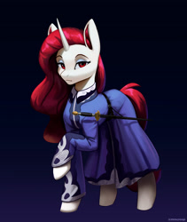 Size: 1669x1980 | Tagged: safe, artist:mrscroup, oc, oc only, oc:radiant star, pony, unicorn, red mane, solo