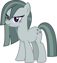 Size: 1261x1395 | Tagged: safe, alternate version, artist:sketchmcreations, marble pie, earth pony, pony, g4, alternate hairstyle, angry, female, frown, mare, personality swap, pi day, simple background, solo, transparent background, vector