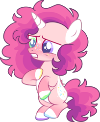 Size: 1813x2221 | Tagged: safe, artist:kurosawakuro, oc, pony, unicorn, female, filly, foal, heterochromia, simple background, solo, transparent background