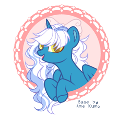 Size: 1229x1229 | Tagged: safe, artist:spotenyx, oc, oc:fleurbelle, alicorn, pony, adorabelle, alicorn oc, bow, cute, female, hair bow, horn, long mane, mare, ocbetes, pink background, simple background, transparent background, wings, yellow eyes