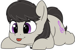 Size: 768x516 | Tagged: safe, artist:zippysqrl, octavia melody, earth pony, pony, g4, :p, aggie.io, cute, female, lying down, mare, prone, simple background, solo, sploot, tavibetes, tongue out, weapons-grade cute, white background