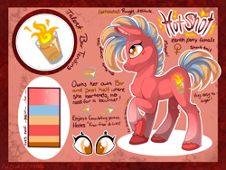 Size: 2224x1668 | Tagged: safe, artist:mychelle, oc, oc:hot shot, earth pony, pony, female, mare, reference sheet, solo