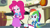 Size: 1280x718 | Tagged: safe, edit, edited screencap, editor:thedarkpony, screencap, pinkie pie, rainbow dash, equestria girls, equestria girls specials, g4, my little pony equestria girls: dance magic, clothes, compression shorts, fart, fart edit, fart noise, fartbow dash, female, onomatopoeia, shorts, sitting, sound effects, stinkie pie