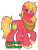 Size: 1280x1664 | Tagged: safe, artist:thehaywaiianhorse, big macintosh, earth pony, pony, g4, best pony, chin fluff, ear fluff, eye clipping through hair, eyebrows, eyebrows visible through hair, hooves, male, raised hoof, simple background, smiling, solo, sparkly eyes, stallion, standing, tail, text, transparent background, unshorn fetlocks, wingding eyes