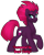 Size: 1280x1596 | Tagged: safe, artist:thehaywaiianhorse, fizzlepop berrytwist, tempest shadow, pony, unicorn, g4, best pony, broken horn, female, hooves, horn, mare, raised hoof, simple background, smiling, solo, sparkly eyes, standing, tail, text, transparent background, wingding eyes