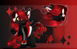 Size: 3984x2546 | Tagged: safe, artist:miioko, oc, oc only, earth pony, pony, abstract background, bust, choker, clothes, duo, ear piercing, earring, earth pony oc, female, grin, high res, jewelry, mare, piercing, smiling, tail, tail wrap