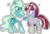 Size: 2248x1523 | Tagged: safe, artist:stormcloud-yt, oc, oc only, oc:shooting star, pegasus, pony, unicorn, base used, blushing, clothes, duo, feathered fetlocks, female, horn, mare, offspring, parent:sky stinger, parent:vapor trail, parents:vaporsky, raised hoof, scarf, simple background, transparent background, unicorn oc, wings