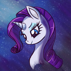 Size: 2480x2480 | Tagged: safe, artist:beza, rarity, pony, unicorn, bust, female, high res, mare, solo