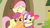 Size: 1152x648 | Tagged: safe, screencap, apple bloom, fluttershy, scootaloo, sweetie belle, earth pony, pegasus, pony, unicorn, g4, my little pony: friendship is magic, ponyville confidential, season 2, ^^, adorabloom, all new, cute, cutealoo, cutie mark crusaders, cutie mark cuties, daaaaaaaaaaaw, diasweetes, eyes closed, female, filly, foal, hub logo, hug, logo, mare, shyabetes, smiling, text, the hub