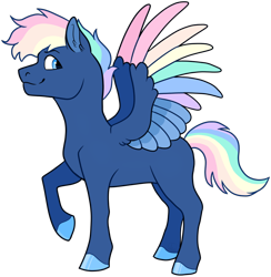 Size: 884x907 | Tagged: safe, artist:malphym, oc, pegasus, pony, colored wings, magical lesbian spawn, male, multicolored wings, offspring, parent:night glider, parent:rainbow dash, parents:rainbowglider, simple background, solo, stallion, transparent background, wings