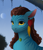 Size: 2319x2671 | Tagged: safe, artist:vetta, earth pony, na'vi, pony, ear piercing, earth pony oc, female, high res, james cameron's avatar, jewelry, looking at you, mare, necklace, neytiri, piercing, ponified, smiling, smiling at you, solo, sternocleidomastoid