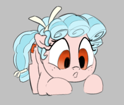 Size: 338x287 | Tagged: safe, anonymous artist, cozy glow, pony, g4, aggie.io, crouching, female, filly, foal, lowres, mare, open mouth, simple background, solo