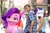 Size: 2048x1365 | Tagged: safe, edit, edited edit, pipp petals, rarity, human, pegasus, pony, g4, g5, my little pony: a new generation, my little pony: friendship is magic, the end in friend, adorapipp, building, cute, distracted, distracted boyfriend meme, female, jewelry, looking at you, male, mare, meme, smiling, straight, tiara, upset, waifu