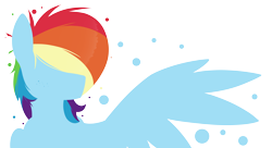 Size: 5500x3000 | Tagged: safe, artist:dacaoo, rainbow dash, pegasus, pony, g4, absurd resolution, female, minimalist, simple background, solo, transparent background