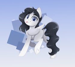 Size: 4000x3600 | Tagged: oc name needed, safe, artist:rainbowfire, oc, oc only, pegasus, pony, black mane, blue eyes, butt, chest fluff, curvy, cute, eyebrows, eyebrows visible through hair, featureless crotch, female, frog (hoof), grin, high res, language, looking at you, looking back, looking back at you, mare, open mouth, pegasus oc, plot, raised hoof, smiling, smiling at you, solo, standing on two hooves, tongue out, underhoof, wings