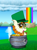 Size: 1280x1734 | Tagged: safe, artist:spellboundcanvas, autumn blaze, kirin, g4, cloud, coin, cute, hat, leprechaun, leprechaun hat, pipe, pot of gold, rainbow, solo