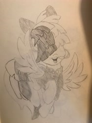 Size: 3024x4032 | Tagged: safe, songbird serenade, pegasus, pony, g4, my little pony: the movie, drawing, female, mare, photo, sketch, solo, traditional art