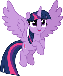 Size: 3000x3655 | Tagged: safe, artist:cloudy glow, twilight sparkle, alicorn, pony, g4, uprooted, .ai available, cute, female, flying, full body, high res, hooves, horn, mare, open mouth, open smile, simple background, smiling, solo, spread wings, tail, transparent background, twiabetes, twilight sparkle (alicorn), vector, wings