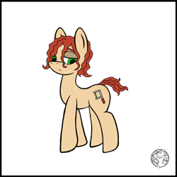 Size: 1024x1024 | Tagged: safe, artist:dice-warwick, oc, oc only, oc:plasma cutter, earth pony, pony, fallout equestria, female, mare, simple background, solo, transparent background