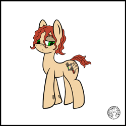 Size: 1024x1024 | Tagged: safe, artist:dice-warwick, oc, oc only, oc:plasma cutter, earth pony, pony, fallout equestria, female, implied abuse, implied self harm, mare, scar, scarred, simple background, solo, transparent background