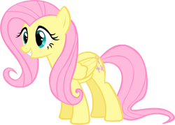 Size: 1422x1020 | Tagged: safe, artist:lilcinnamon, fluttershy, pegasus, pony, g4, female, full body, mare, simple background, solo, transparent background, vector