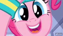 Size: 640x360 | Tagged: safe, screencap, pinkie pie, earth pony, pony, a friend in deed, g4, season 2, animated, cute, diapinkes, female, gif, gifs.com, grin, loop, mare, open mouth, perfect loop, smiling, solo