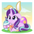 Size: 5066x5000 | Tagged: safe, artist:jhayarr23, part of a set, starlight glimmer, pony, unicorn, g4, absurd resolution, bunny ears, commission, cute, easter, easter egg, egg, glimmerbetes, holiday, smiling, ych result