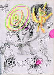 Size: 2214x3052 | Tagged: safe, artist:ja0822ck, twilight sparkle, alicorn, pony, unicorn, g4, high res, magic, snorting, traditional art, twilight sparkle (alicorn), unicorn twilight