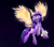 Size: 3400x3000 | Tagged: safe, alternate version, artist:nihithebrony, twilight sparkle, alicorn, earth pony, pony, g4, g5, bracer, celtic, colored background, colored horn, colored wings, dark, dark background, earth pony twilight, female, flying, g4 to g5, g5 concept leaks, glowing, high res, horn, horns, looking up, magic, mare, norse mythology, race swap, runes, simple background, smiling, solo, spread wings, twilight sparkle (alicorn), viking, wings