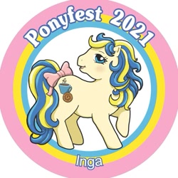 Size: 715x715 | Tagged: safe, oc, oc only, oc:inga, g1, 2021, ponyfest (sweden), sweden