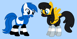 Size: 981x497 | Tagged: artist needed, safe, car pony, earth pony, pegasus, pony, g4, black hair, black mane, black tail, blue background, blue hair, blue mane, blue tail, car, duo, female, full body, kiddie ride, mare, police, police car, police pony, ponified, r. g. mitchell, simple background, tail, taxi, taxi pony, toytown, toytown police car, toytown taxi cab