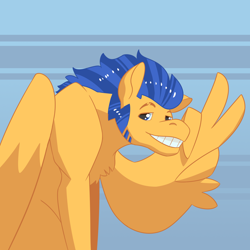 Size: 2700x2700 | Tagged: safe, artist:daotterguy, flash sentry, pegasus, pony, g4, high res, male, solo, stallion