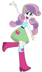 Size: 472x804 | Tagged: safe, artist:sunsetshimmer333, sweetie belle, equestria girls, g4, adult, alternate clothes, alternate hairstyle, belt, boots, clothes, clothes swap, high heel boots, older, older sweetie belle, rarity's clothes, rarity's purple boots, shirt, shoes, simple background, skirt, solo, sweetie belle in rarity's clothes, transparent background