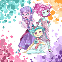 Size: 1280x1270 | Tagged: safe, artist:mrrowerscream, cherry valley, cloudy spinel, coral shores, equestria girls, g4, the crystalling, children, equestria girls-ified, female