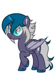 Size: 744x1022 | Tagged: safe, artist:idkhesoff, derpibooru exclusive, oc, oc only, oc:elizabat stormfeather, alicorn, bat pony, bat pony alicorn, pony, alicorn oc, alternate hairstyle, bat pony oc, bat wings, female, horn, mare, raised hoof, redesign, simple background, transparent background, unshorn fetlocks, wings