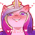 Size: 1159x1159 | Tagged: safe, artist:cold-blooded-twilight, princess cadance, alicorn, pony, g4, blushing, dialogue, female, heart, looking at you, looking down, simple background, smug, solo, transparent background, yandere