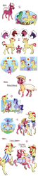 Size: 1500x7000 | Tagged: safe, artist:jackiebloom, flam, flim, oc, oc:salix, pony, unicorn, g4, clothes, female, filly, foal, pacifier, pictogram, simple background, transparent background