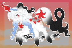 Size: 4500x3000 | Tagged: safe, artist:gihhbloonde, artist:xochicoatlyoliztli, oc, oc only, oc:lis rouge, original species, pony, base used, closed species, commission, solo, solutai