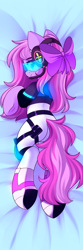 Size: 1000x3000 | Tagged: safe, artist:airiniblock, oc, oc only, oc:lillybit, earth pony, pony, rcf community, body pillow, body pillow design, butt, clothes, plot, solo