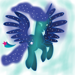 Size: 800x800 | Tagged: safe, artist:x9, oc, oc only, oc:宇宙星河, alicorn, pony, alicorn oc, horn, simple background, solo, transparent background, wings