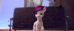 Size: 1080x452 | Tagged: safe, edit, edited screencap, screencap, zipp storm, pegasus, pony, g5, my little pony: a new generation, alternate hairstyle, female, mare, solo, station, zephyr heights, zephyr heights terminal