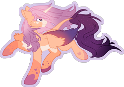 Size: 1294x905 | Tagged: safe, artist:stormcloud-yt, oc, oc only, alicorn, pony, alicorn oc, collaboration, horn, looking back, raised hoof, simple background, solo, transparent background, wings