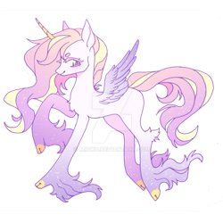 Size: 1024x1024 | Tagged: safe, artist:miioko, oc, oc only, alicorn, pony, alicorn oc, female, hoof fluff, horn, mare, simple background, solo, transparent background, wings