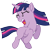 Size: 749x736 | Tagged: safe, alternate version, artist:malte279, twilight sparkle, pony, unicorn, g4, winter wrap up, female, filly, filly twilight sparkle, foal, free to use, no shading, running, screaming, shading, simple background, solo, terrified, transparent background, unicorn twilight, younger