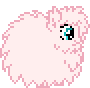 Size: 90x88 | Tagged: safe, artist:botchan-mlp, oc, oc:fluffle puff, pony, animated, desktop ponies, gif, pixel art, simple background, solo, sprite, transparent background, trotting