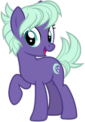 Size: 2100x3000 | Tagged: safe, artist:cheezedoodle96, night view, earth pony, pony, g4, .svg available, female, friendship student, full body, high res, hooves, looking at you, mare, open mouth, open smile, raised hoof, show accurate, simple background, smiling, smiling at you, solo, standing, svg, tail, transparent background, vector