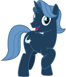 Size: 2600x3000 | Tagged: safe, artist:cheezedoodle96, starblazer, pony, unicorn, g4, .svg available, friendship student, full body, high res, hooves, looking at you, male, open mouth, open smile, raised hoof, show accurate, simple background, smiling, smiling at you, solo, stallion, svg, tail, transparent background, vector