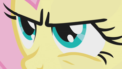 Size: 1280x720 | Tagged: safe, screencap, fluttershy, pegasus, pony, dragonshy, g4, season 1, angry, badass, close-up, extreme close-up, female, flutterbadass, mare, solo